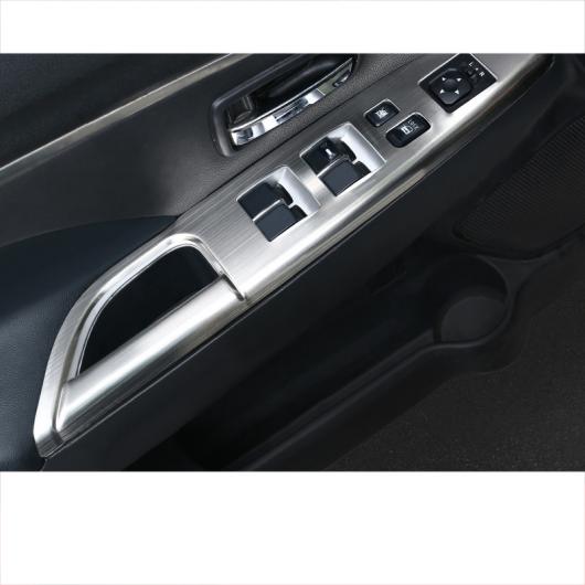 ウインドウ コントロール パネル 適用: 三菱 アウトランダー スポーツ ASX RVR 2011-2019 インテリア ABS マット シルバー・ABS 光沢 シルバー AL-FF-4025 AL Interior parts for cars