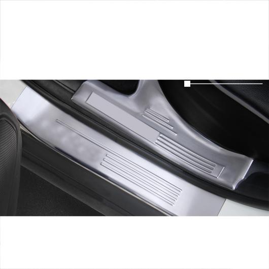ステンレス スチール ドア シル 保護 トリム 適用: 三菱 アウトランダー スポーツ ASX RVR 2011-2019 ブラック フル セット 8 ピース AL-FF-4028 AL Interior parts for cars