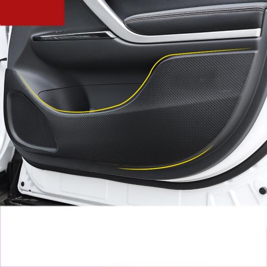 適用: 三菱 エクリプス クロス インナー ドア アンチキック マット プロテクター インテリア ブラック・カーボンファイバー ブラック AL-FF-4167 AL Interior parts for cars