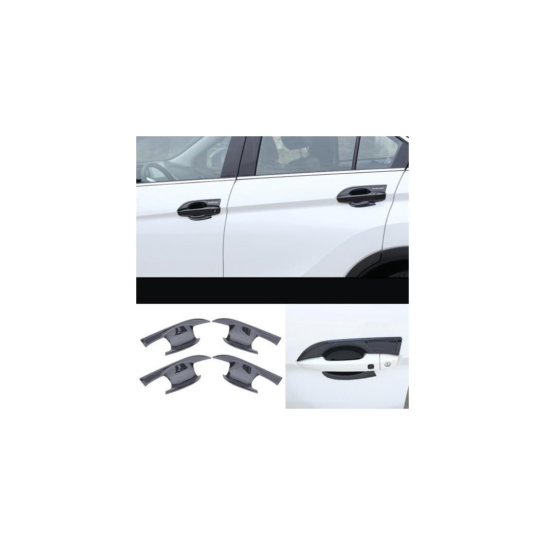 アウトサイド ドア ハンドル カバー 適用: 三菱 エクリプス クロス 2018 2019 2020 インテリア アクセサリー カーボンファイバー ボウル AL-FF-4161 AL Interior parts for cars