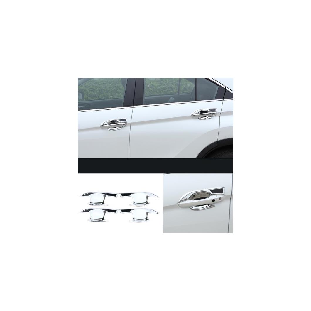 アウトサイド ドア ハンドル カバー 適用: 三菱 エクリプス クロス 2018 2019 2020 インテリア アクセサリー シルバー ドア ボウル AL-FF-4161 AL Interior parts for cars