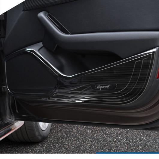 楽天オートパーツエージェンシー2号店ステンレス スチール インナー ドア アンチキック パネル 適用: アウディ A4 A3 A6 Q5 17-20 A4 シルバー・14-18 A3 マット シルバー AL-FF-4297 AL Interior parts for cars