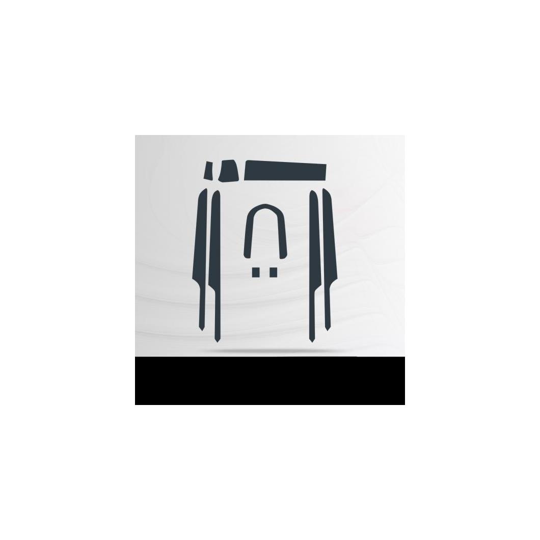 TPU トランスペアレント ギア パネル 傷つき防止 フィルム 保護 ステッカー 適用: ポルシェ マカン 2014-2020 2016 2017 2018 2019 2018-2020 AL-FF-4508 AL Interior parts for cars