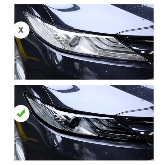 TPU トランスペアレント ブラック ヘッドライト フィルム 傷つき防止 保護 ステッカー 適用: トヨタ カムリ 2018 2019 2020 5TH XV70 カムリ AL-FF-4669 AL Interior parts for cars