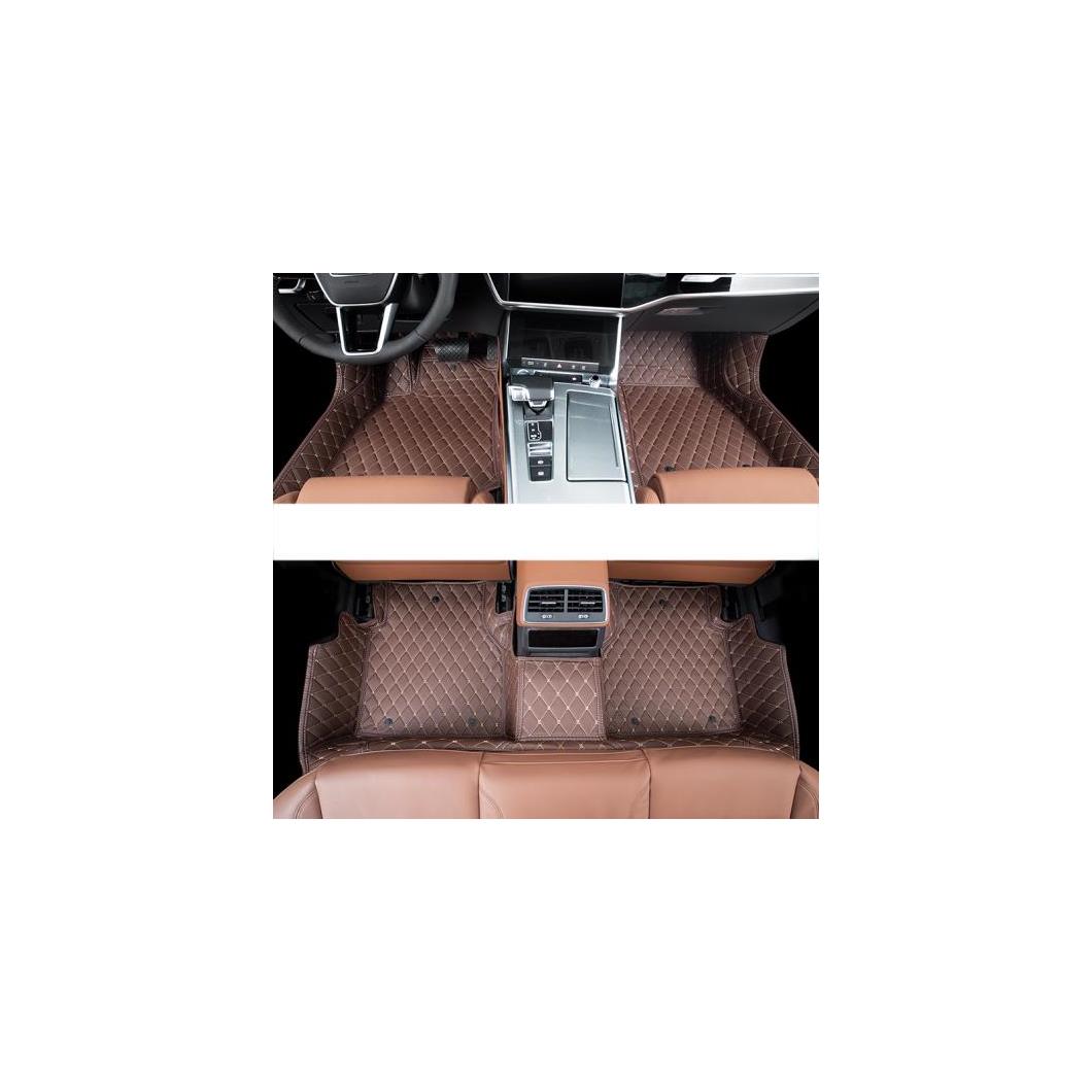 レザー フロアマット 適用: アウディ A7 2010 2011 2012 2013 2014 2015 2016 2017 2018 2019 2020 ブラック レッド ワイヤー～ワイン レッド AL-FF-5229 AL Car parts