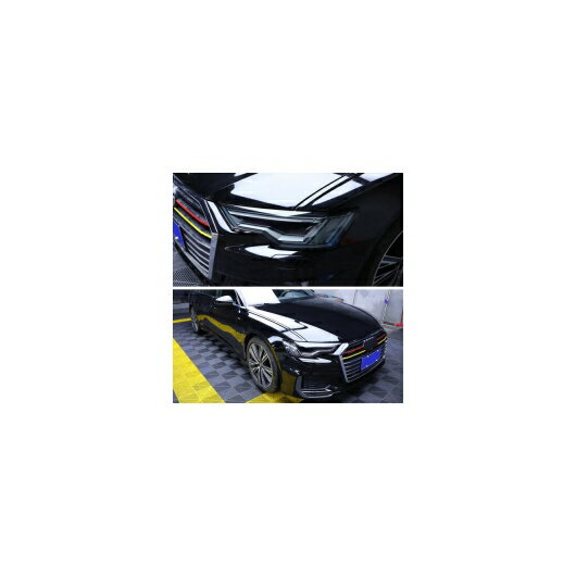 TPU トランスペアレント ブラック ヘッドライト フィルム 保護 ステッカー 適用: アウディ Q3 2020 2019 2018 2017 2013-2018 Q3・2019-2020 Q3 AL-FF-5258 AL Car parts