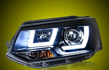 AL ヘッドライト 適用: マルチバン T5 2012~2016 LED ヘッドランプ デイタイムランニングライト DRL バイキセノン HID 4300K〜8000K 35W・55W AL-HH-0048