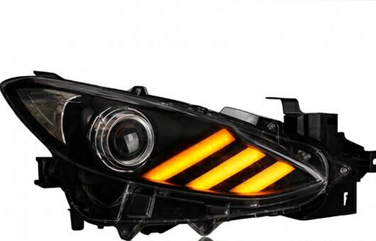 ヘッドライト 適用: マツダ 3 アクセラ LED ヘッドランプ デイタイムランニングライト DRL バイキセノン HID 4300K～8000K 35W・55W AL-HH-0082 AL Car parts