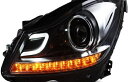 適用: メルセデスベンツ/MERCEDES BENZ W204 C180 C200 C260 ヘッドライト 2007-2013 LED DRL レンズ ダブル ビーム H7 HID キセノン BI 4300K～8000K 35W・55W AL-HH-0360 AL Car parts