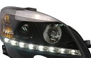 適用: メルセデスベンツ/MERCEDES BENZ W204 C180 C200 C260 ヘッドライト 2007-2010 LED DRL レンズ ダブル ビーム H7 HID キセノン BI 4300K～8000K 35W・55W AL-HH-0378 AL Car parts