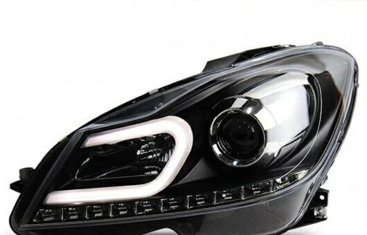 適用: メルセデスベンツ/MERCEDES BENZ ベンツ W204 C180 C200 C260 ヘッドライト 2011-2014 LED DRL レンズ ダブル ビーム H7 HID キセノン BI 4300K～8000K 35W・55W AL-HH-0380 AL Car parts