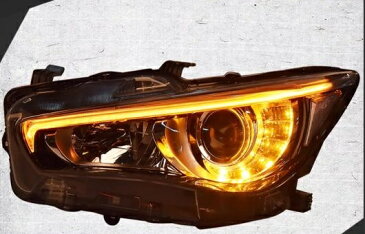 AL ヘッドライト 適用: インフィニティ/INFINITI Q50L 2015-16 LED ヘッドランプ デイタイムランニングライト DRL バイキセノン HID 4300K〜8000K 35W・55W AL-HH-0959