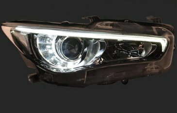 AL ヘッドライト 適用: インフィニティ/INFINITI Q50L 2015-16 LED ヘッドランプ デイタイムランニングライト DRL バイキセノン HID 4300K〜8000K 35W・55W AL-HH-0959