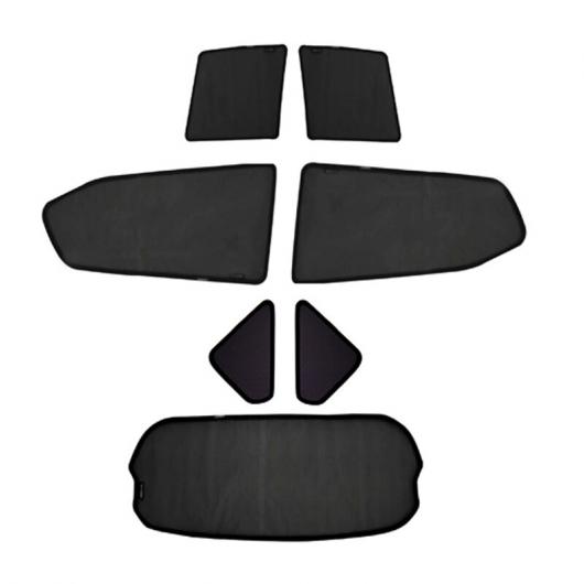 適用: ASX/パジェロ/アウトランダー/ランサーEX/デリカ/ウェイク ブラック サイド ウインドウ サンシェード メッシュ シェード ブラインド 7ピースセット AL-II-1514 AL sunshade
