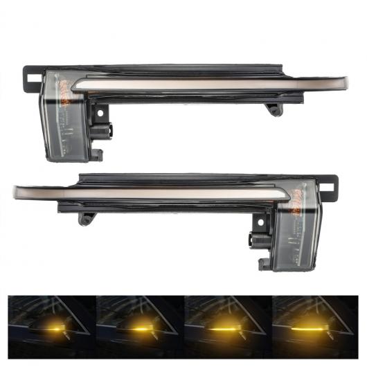 2ピース シーケンシャル LED バックミラー ミラー インジケーター ウインカー ライト ダイナミック 適用: アウディ/AUDI A4 A5 B8 A3 8P Q3 A6 C6 4F S6 SQ3 AL-II-2130 AL Turn signal