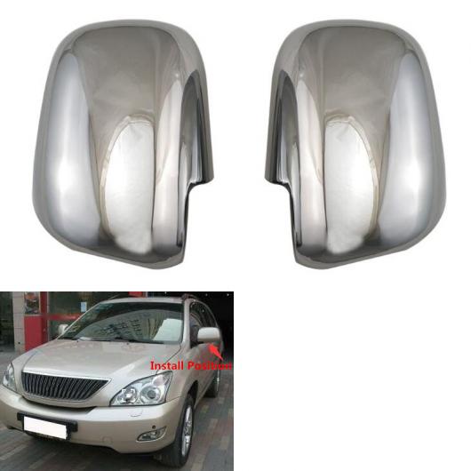 適用: レクサス RX330 2003 バックミラー ミラー カバー ガーニッシュ 装飾 トリム スタイリング クローム ABS AL-II-2490 AL Exterior parts for cars