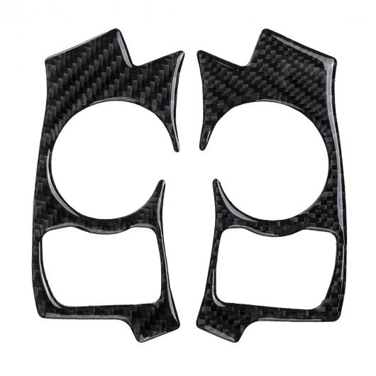 2ピース カーボンファイバー ステアリング ホイール ボタン フレーム 装飾 カバー トリム ABS 適用: レクサス IS250 IS300 IS350 2014 2015 2016 2017 AL-II-2595 AL Interior parts for cars