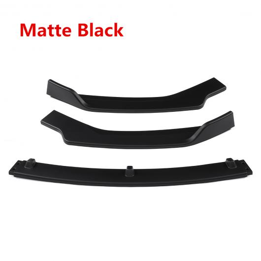 3ピース フロント バンパー スプリッタ リップ ディフューザー スポイラー ガード プロテクター カバー トリム 適用: ヒュンダイ/現代/HYUNDAI エラントラ 2019 2020 マットブラック AL-II-3400 AL Exterior parts for cars