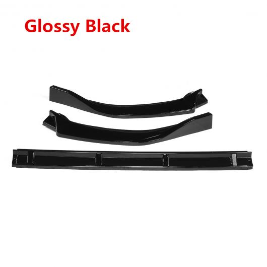 3ピース フロント バンパー スプリッタ リップ スポイラー ディフューザー ガード 保護 チン デフレクター 適用: トヨタ RAV4 2019-2020 ピアノブラック AL-II-3654 AL Exterior parts for cars