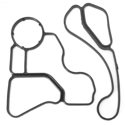 X5 シール ガスケット エンジン オイルフィルター ハウジング & オイル クーラー セット 適用: BMW 335I 525I 530I 535I 11428637820 11428637821 AL-II-3301 AL Car parts(2)