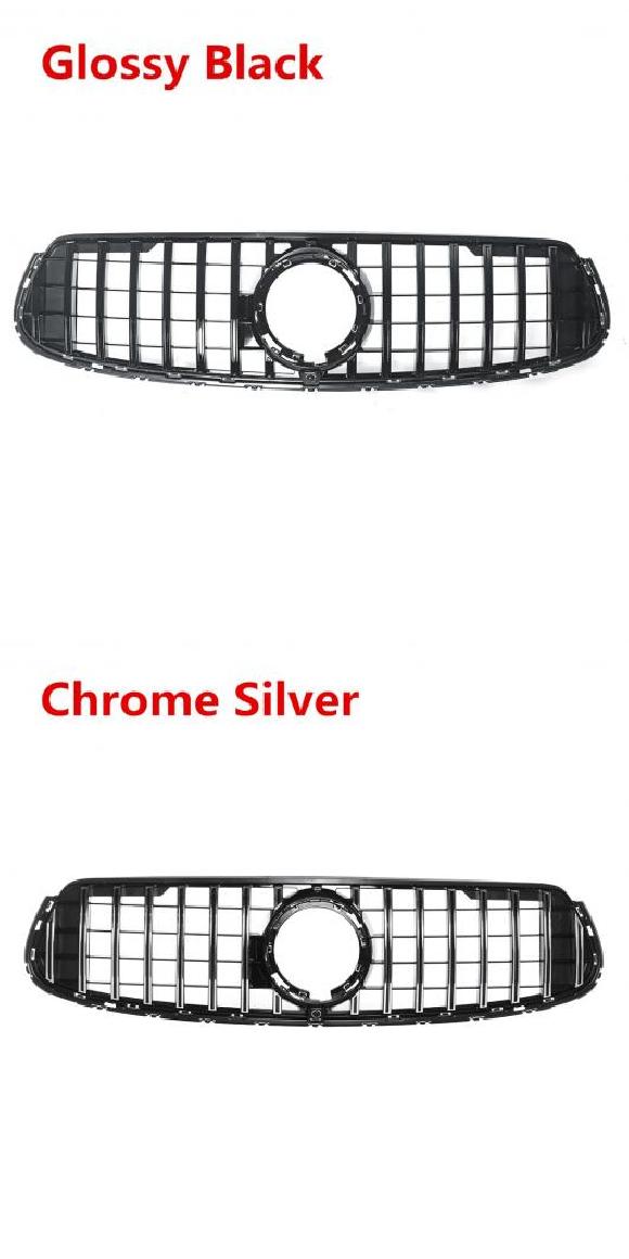 1ピース GLC クラス グリル フロント バンパー アッパー 適用: メルセデス ベンツ GLC クラス W253 GLC300 GLC350 GLC43 2020 ブラック・シルバー AL-II-4001 AL Exterior parts for cars
