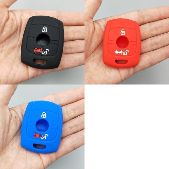 キーカバー キー 保護 セット シェル 適用: 双竜自動車 アクティオン カイロン レクストン 2ボタン リモート 保護 シリコン ラバー カバー ケース ブラック~ブルー AL-II-4675 AL key cover
