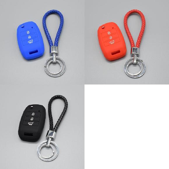 楽天オートパーツエージェンシー2号店キーカバー シリコン フリップ 折りたたみ キー 起亜 リオ スポーテージ 2015 シード ソレント セラトー K2 K3 K4 K5 フリップ キー セット ブルーセット～ブラックセット AL-II-4798 AL key cover