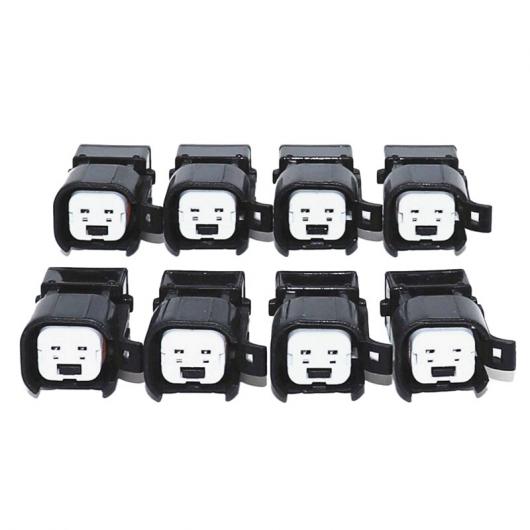 8ピース フューエル インジェクター コネクタ アダプタ LS1 EV1 EV6 EV14 USCAR LS2 LS3 LSX LT1 ブラック AL-JJ-5709 AL parts