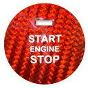 カーボンファイバー エンジン スタート ボタン ステッカー インテリア トリム 適用: マツダ アクセラ アテンザ CX-3 CX-4 CX-5 CX-8 MX-5 アクセサリー レッド AL-JJ-5047 AL Car parts