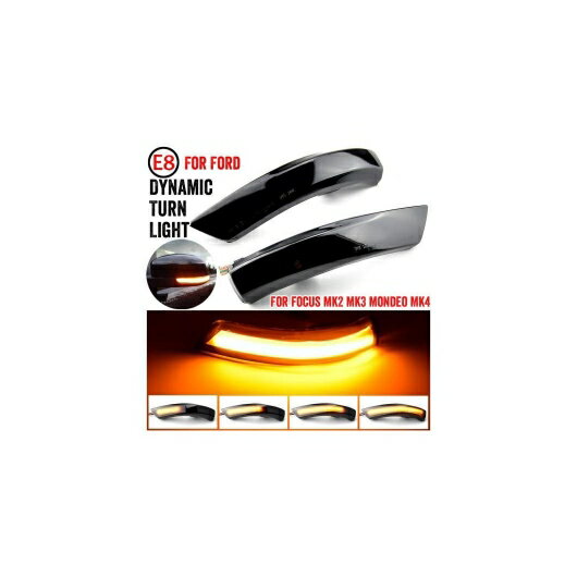 ダイナミック ウインカー 適用: フォード/FORD フォーカス 2 MK2 フォーカス 3 MK3 3.5 モンデオ MK4 LED ウインカー フロー ミラー ライト リピーター ウインカー イエロー AL-JJ-6820 AL Car parts