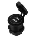 アダプター ソケット 防水 デュアル USB チャージャー ソケット パワー 3.1A LED インジケーター 適用: ボート モバイル AL-JJ-8365 AL Car parts