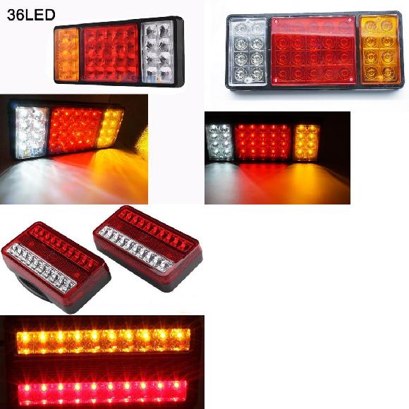 1 ペア トラック トレーラー リア ライト 防水 キャンパー インジケーター リバース バン トラック テ..