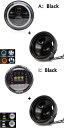 7インチ 80W ドット オートバイ ヘッドランプ エンジェル アイ LED ヘッドライト 7インチ シェル ハウジング ヘッドライト 1セット 40W ブラック・1セット 90W ブラック AL-KK-2649 2輪 AL Motorcycle parts