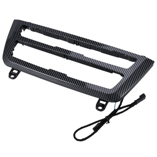 LCI ラジオ トリム LED ダッシュボード センター コンソール AC パネル ライト 2 色 装飾 ライト 適用: BMW 3シリーズ F30 F35 カーボン調 AL-KK-1408 AL Interior parts for cars