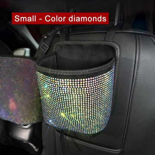 ラインストーン ストレージ バッグ 吊り下げ オーガナイザー シート バック ホルダー バックシート 収..
