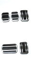 4ピース スチール フット ペダル 適用: プジョー/PEUGEOT 3008 5008/GT 2017 2018 2019 LHD アクセル ガス フューエル ブレーキ ペダル パッド マット MT 3ピース・AT 2ピース AL-KK-4187 AL Interior parts for cars(2)