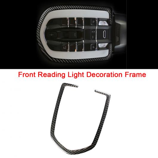 適用: ポルシェ/PORSCHE マカン 2015 2016 2017 2018 リアル カーボンファイバー 装飾 ステッカー インテリア アクセサリー ブラック カーボンファイバー F AL-KK-7770 AL Car decorative parts