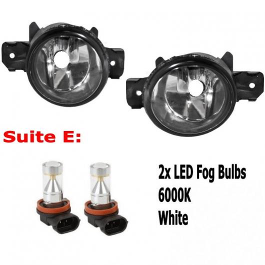 適用: 日産 ローグ SL 2008 2009 2010 9LED フォグライト H11 H8 12V 55W ハロゲン LED フォグ ヘッド ランプ タイプE AL-KK-7880 AL Light lamp for car