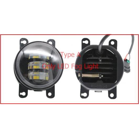 2ピース LED エンジェルアイ DRL 適用: スズキ ジムニー JB64 JB74 2018 2019 2020 LED フォグライト LED フォグ LED DRL・LEDフォグライトのみ エンジェルアイなし AL-KK-8142 AL Car light