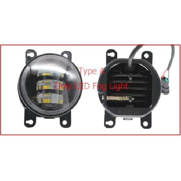 2ピース LED エンジェルアイ DRL 適用: 三菱 エクリプス 2006 2007 2008 2009 LED フォグライト 2色 LED フォグ LED DRL・LEDフォグライトのみ エンジェルアイなし AL-KK-8170 AL Car light