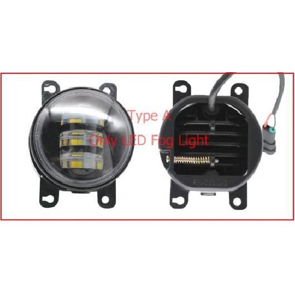 2ピース LED エンジェルアイ DRL 適用: 三菱 L 200 トライトン ストラーダ SPORTERO 2010-2013 2014 LED フォグ LED DRL・LEDフォグライトのみ エンジェルアイなし AL-KK-8175 AL Car light