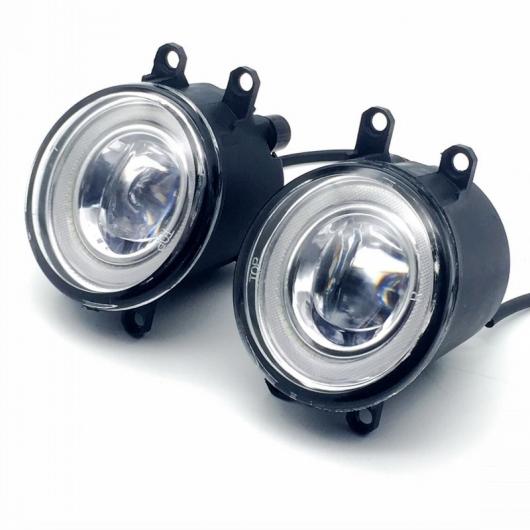 2in1 LED エンジェルアイ DRL 3色 カットラインレンズ フォグライト ランプ 適用: トヨタ アリオン 2007-2017 ホワイト エンジェルアイ AL-KK-8401 AL Car light