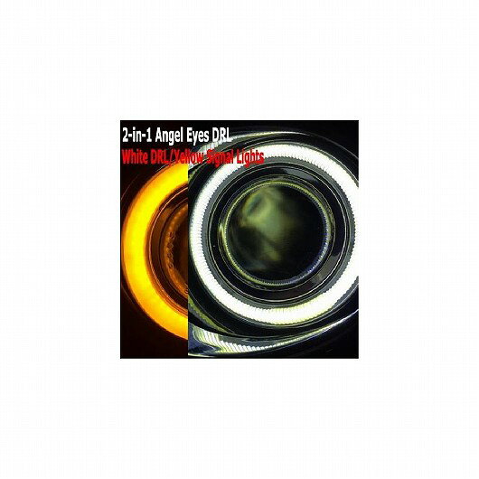 適用: 三菱 ランサー スポーツバック 3IN1 LED エンジェルアイ DRL イエロー シグナル ライト H11 E13 フォグライト キセノンバルブキット 2in1カラー エンジェルアイ 4300K・6000K AL-LL-6041 AL Car parts