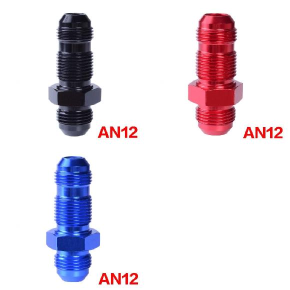 AN12 オイル クーラー アダプタ オス 糸 ストレート バルクヘッド フレア アルミニウム フィッティング..