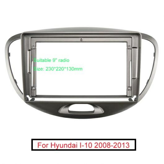 オーディオ 2DIN フレーム アダプタ 適用: ヒュンダイ/現代/HYUNDAI I-10 9 ビッグ スクリーン ステレオ DVD プレーヤー ダッシュ フィッティング パネル フレーム キット AL-LL-7957 AL Interior parts for cars