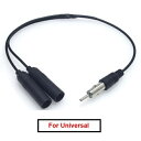 10ピース オート アンテナ FM/AM アンテナ ケーブル アダプタ アルミニウム プラグ イン 1 適用: 2 エクステンション ステレオ オーディオ ケーブル ラジオ アンテナ AL-LL-8339 AL Car parts