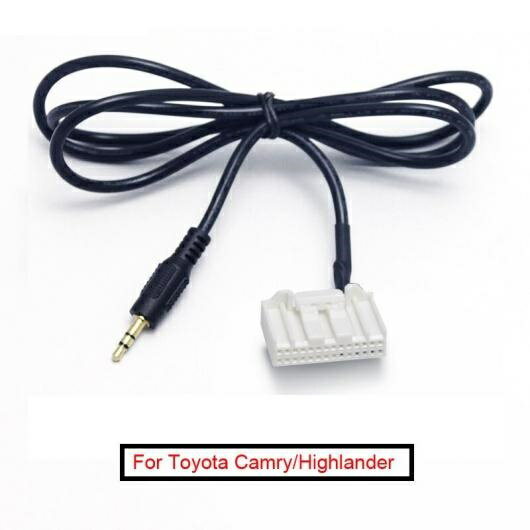 10ピース 3.5mm オーディオ AUX 28PIN ワイヤー アダプタ インプット ワイヤー ケーブル 適用: トヨタ カムリ/カローラ/レイツ/マークX/RAV4/ハイランダー AL-LL-8384 AL Car parts