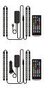 LED インテリア ライト 点灯 ストリップ USB APP リモート コントロール ランプ マルチ DIY モード アンダー ダッシュ 装飾 ライト 48 USB・48 シガーソケット AL-MM-2115 AL Car parts