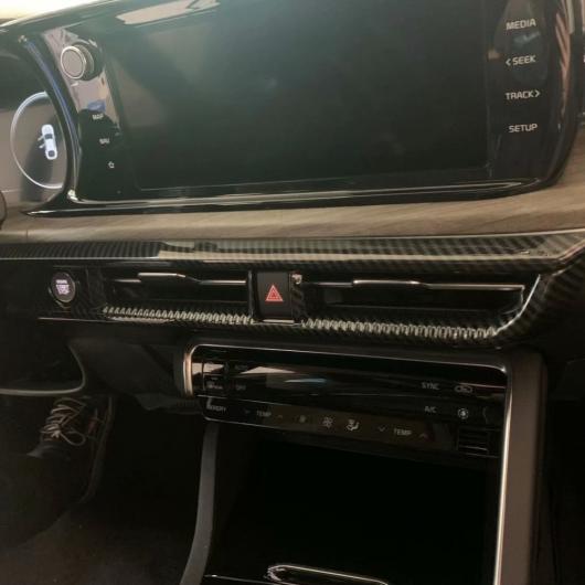 適用: 起亜 オプティマ K5 2020 2021 カーボンファイバー センター コンソール エアコン吹き出し口 フレーム カバー ステッカー トリム AL-MM-2691 AL Interior parts for cars