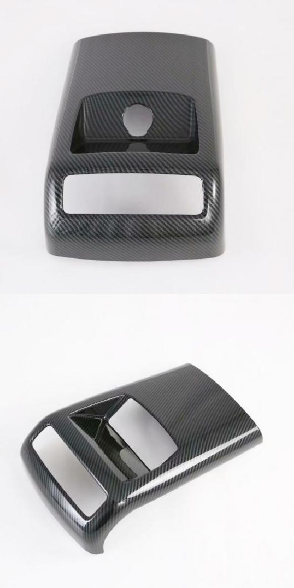 適用: ヒュンダイ/現代/HYUNDAI パリセード 2020 2021 カーボンファイバー アームレスト リア エアコン 吹き出し口 カバー トリム アクセサリー タイプ001・タイプ002 AL-MM-2748 AL Exterior parts for cars